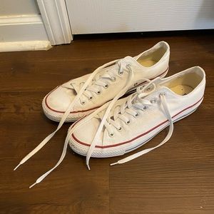 Low-top white converse